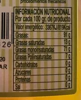 Mängden socker i Aceite de oliva virgen extra