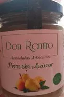 Mängden socker i Mermeladas artesanales Pera sin azucar