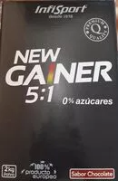 Mängden socker i New Gainer 5:1