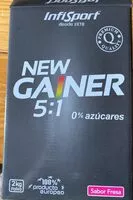 Mängden socker i NEW GAINER 5:1
