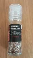 Mängden socker i Sal de Añana con cayena