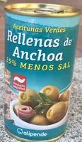 Mängden socker i Aceitunas Verdes rel lenas de anchoa