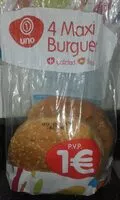Mängden socker i 4 Maxi Burguer