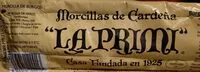 Mängden socker i Morcilla de cardeña