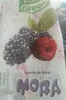 Mängden socker i Sorbete de mora