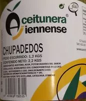 Mängden socker i Aceitunas chupadedos
