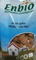 Mängden socker i Almendra cruda con piel