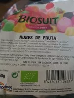 Mängden socker i Nubes de frutas