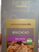 Mängden socker i Chocolate negro 85%