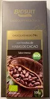 Mängden socker i Biosuit Chocolate Ecológico con trocitos de habas de cacao