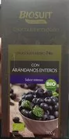 Mängden socker i Chocolate ecológico negro con arándanos enteros
