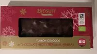 Mängden socker i Turrón ecológico de chocolate negro 70% con almendras