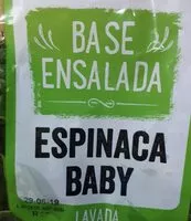 Mängden socker i ESPINACA BABY