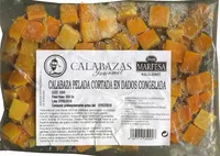 Mängden socker i Calabaza pelada en dados congelada "Grupo Marfesa"