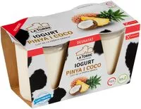 Mängden socker i Yogur Piña Coco desnatado La Torre