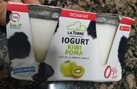 Mängden socker i Yogur kiwi manzana