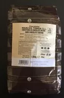 Mängden socker i Cobertura chocolate negro 70%