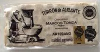 Mängden socker i Turrón de Alicante