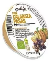 Mängden socker i Pâté végétal potiron raisins secs