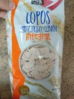 Mängden socker i Copos arroz, trigo y cebada integral