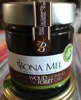 Mängden socker i Bona - miel de forêt cru