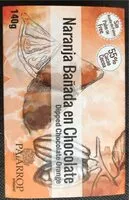 Mängden socker i Naranja bañada en chocolate