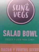 Mängden socker i Salad Bowl bacon y frutos secos