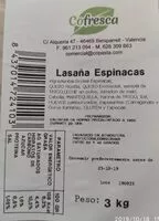 Mängden socker i Lasaña espinacas