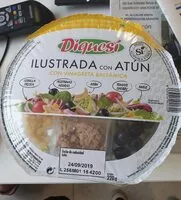 Mängden socker i Ilustrada con atún