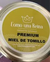 Mängden socker i Miel de tomillo