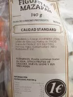 Mängden socker i Figuritas mazapan