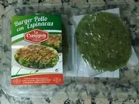 Mängden socker i Burger pollo con espinacas