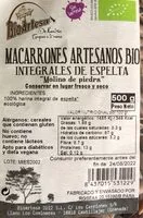 Mängden socker i Macarrones artesanos bio integrales de espelta