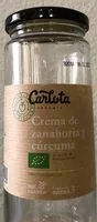 Mängden socker i Crema de Zanahoria y cúrcuma