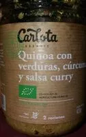 Mängden socker i Quinoa con verduras, cúrcuma y salsa curry
