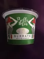 Mängden socker i Burrata artiginale