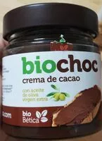 Mängden socker i Crema de cacao bio