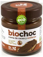 Mängden socker i Biochoc crema de cacao y avellanas con aceite de oliva virgen extra