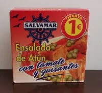 Mängden socker i Ensalada de atún con tomate y guisantes