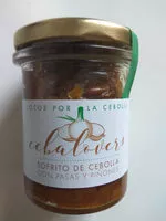 Mängden socker i Sofrito de cebolla con pasas y piñones