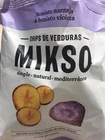 Mängden socker i Chips de verduras Mikso