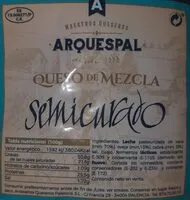 Mängden socker i Queso de mezcla semicurado
