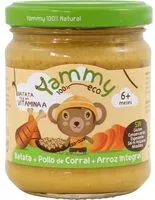 Mängden socker i Batata, pollo de corral y arroz integral