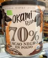 Mängden socker i Cacao en polvo 70%