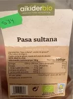 Mängden socker i Pasa sultana