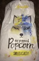 Mängden socker i Air Popped Popcorn: sweet and saltyzaq