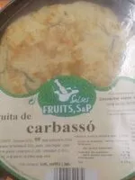 Mängden socker i Truita de carbasso