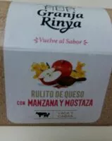 Mängden socker i Rulito de queso con manzana y mostaza