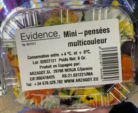 Mängden socker i Mini pensées multicouleur