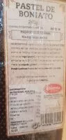 Mängden socker i Pastel de boniato